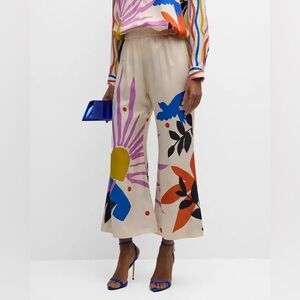 Johnny Was Multicolor Wide-Leg Pants